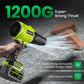 YUQUESEN Cordless Leaf Blower, 980,000 RPM Handheld Leaf Blower with 2 X Batteries & Charger, Lightweight Leaf Blowers for Patio Cleaning, Lawn Care, Leaves, Dust - Light Green