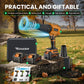 Cordless leaf blower kit with dual batteries#color_orange
