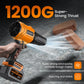 YUQUESEN Cordless Leaf Blower, 980,000 RPM Handheld Leaf Blower with 2 X Batteries & Charger, Lightweight Leaf Blowers for Patio Cleaning, Lawn Care, Leaves, Dust - Orange